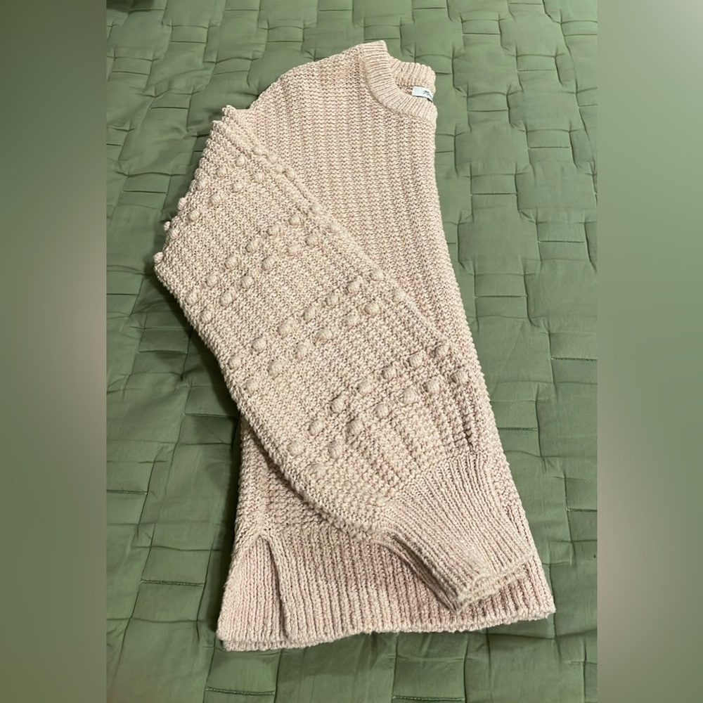 Madewell Bobble Sleeve Pullover Sweater, Size XS